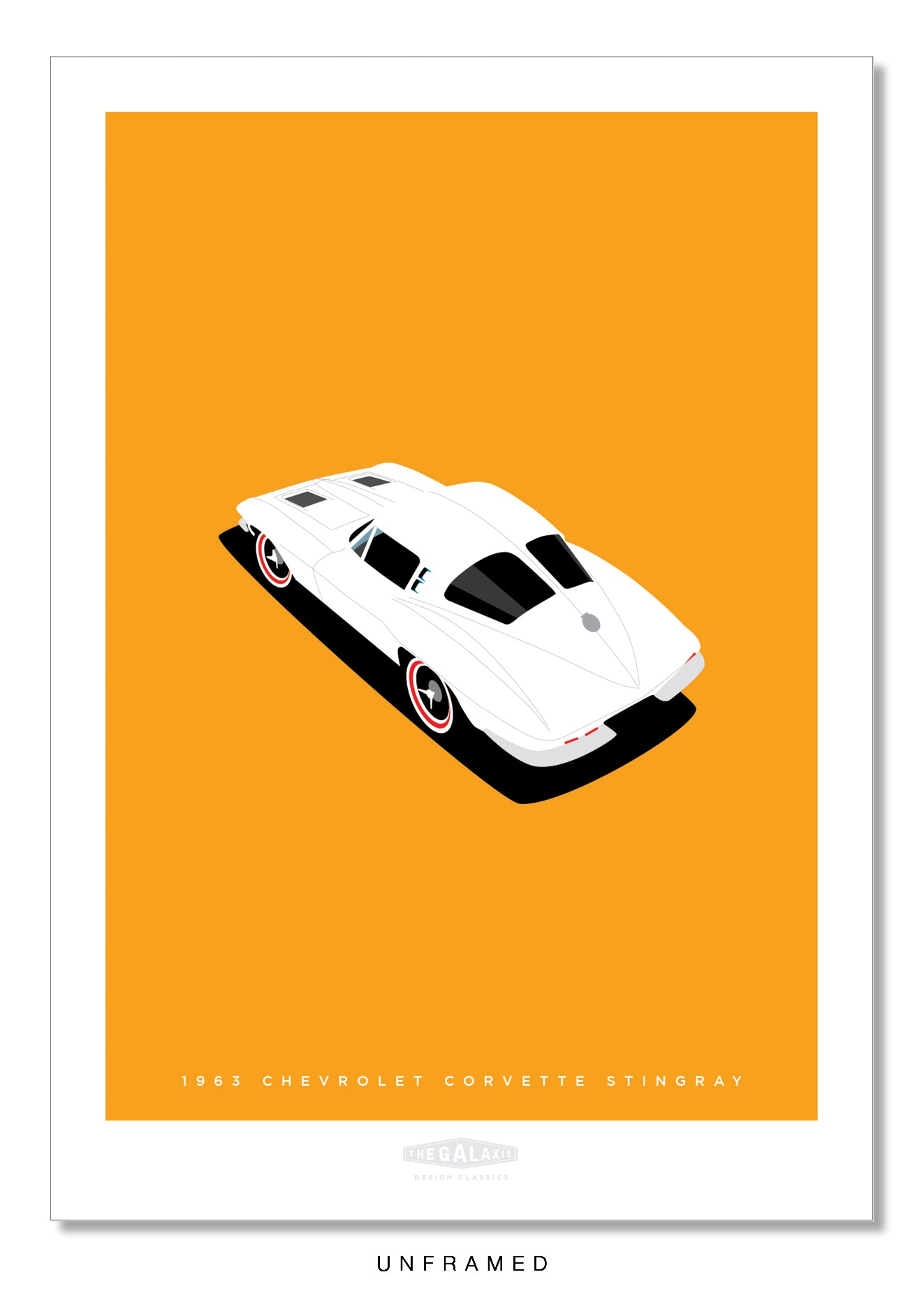 CHEVROLET CORVETTE STINGRAY 1963 White - The Galaxie Design Classics