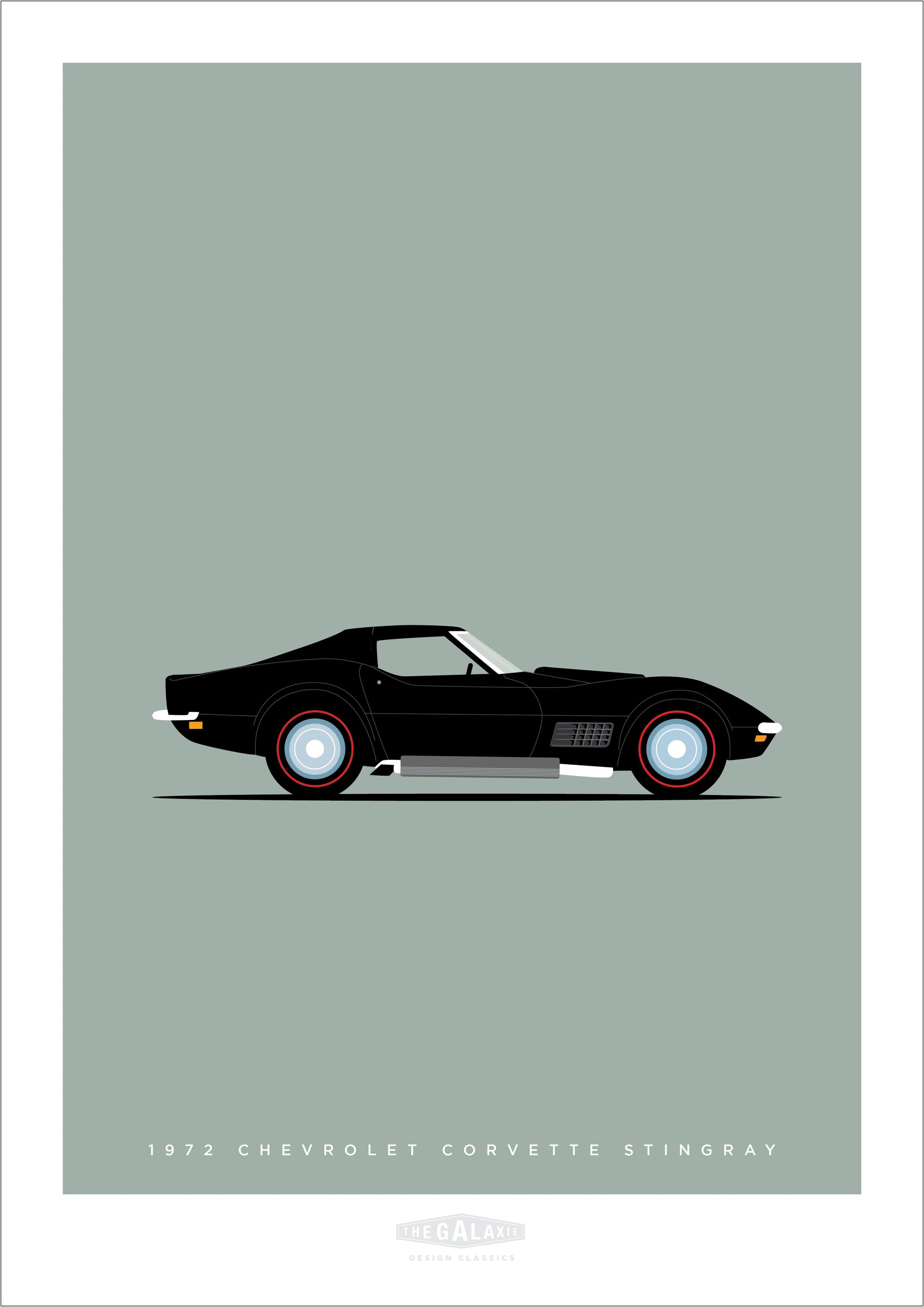 CHEVROLET CORVETTE STINGRAY 1972 Black - The Galaxie Design Classics