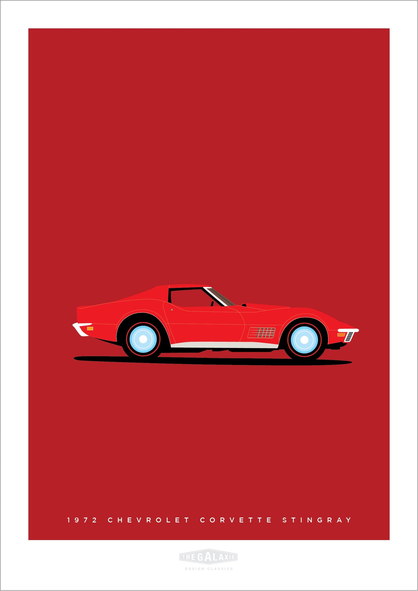CHEVROLET CORVETTE STINGRAY 1972 Red - The Galaxie Design Classics