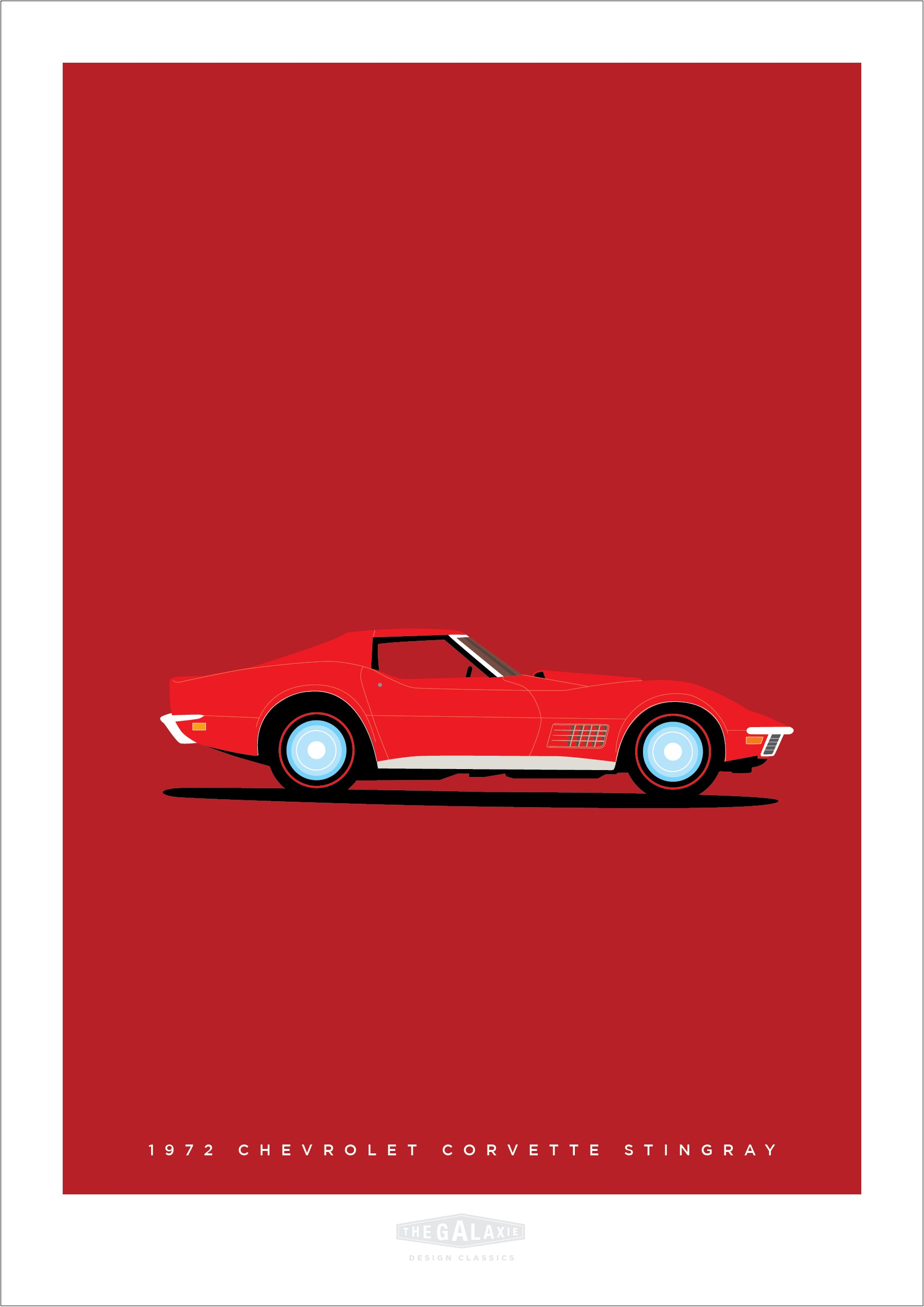 CHEVROLET CORVETTE STINGRAY 1972 Red - The Galaxie Design Classics