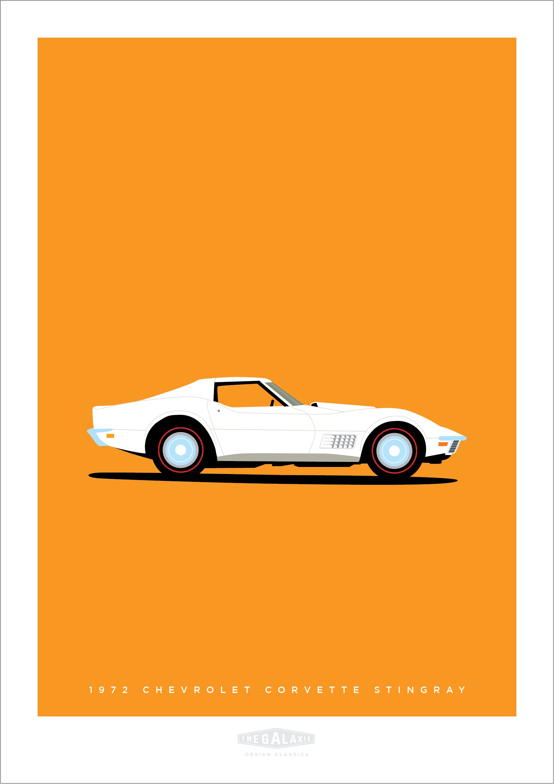 CHEVROLET CORVETTE STINGRAY 1972 White - The Galaxie Design Classics