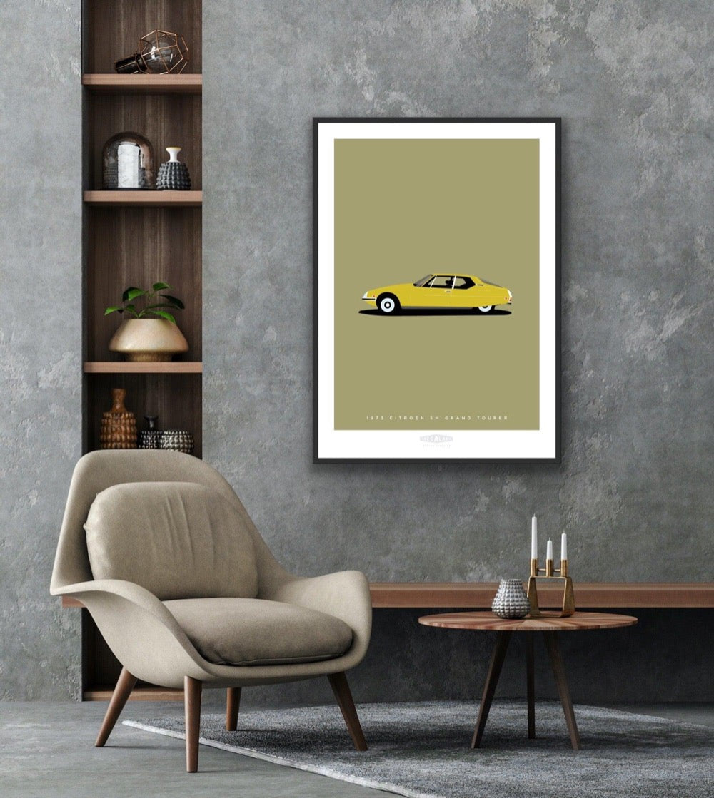 CITROEN SM GRAND TOURER 1973 Gold - The Galaxie Design Classics