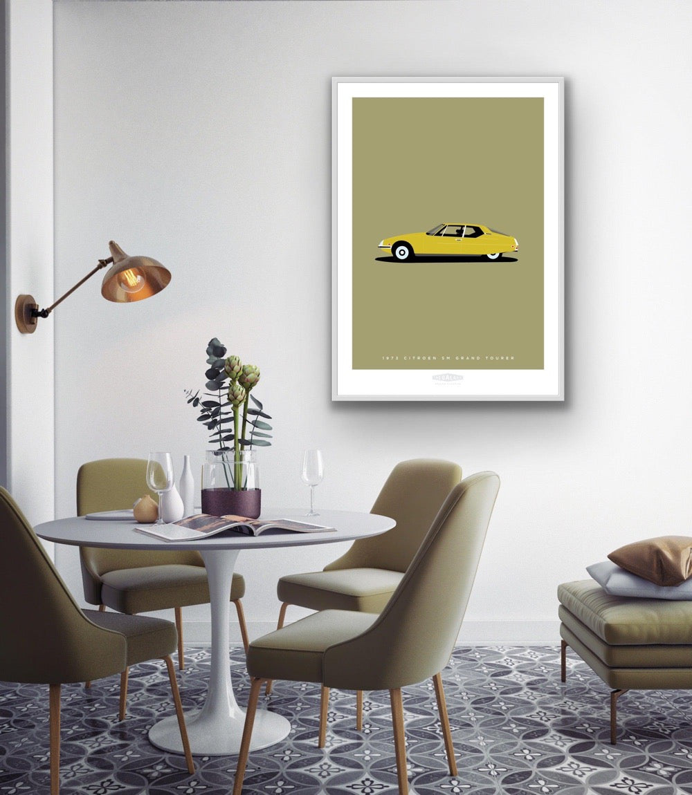 CITROEN SM GRAND TOURER 1973 Gold - The Galaxie Design Classics