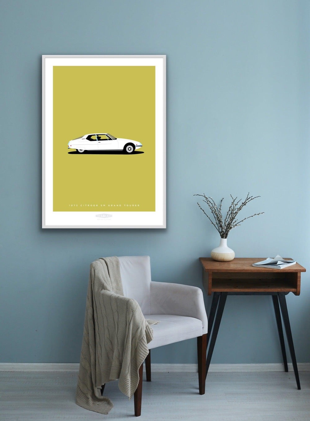 CITROEN SM GRAND TOURER 1973 White - The Galaxie Design Classics