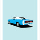 DODGE CHARGER 1969 Blue - The Galaxie Design Classics