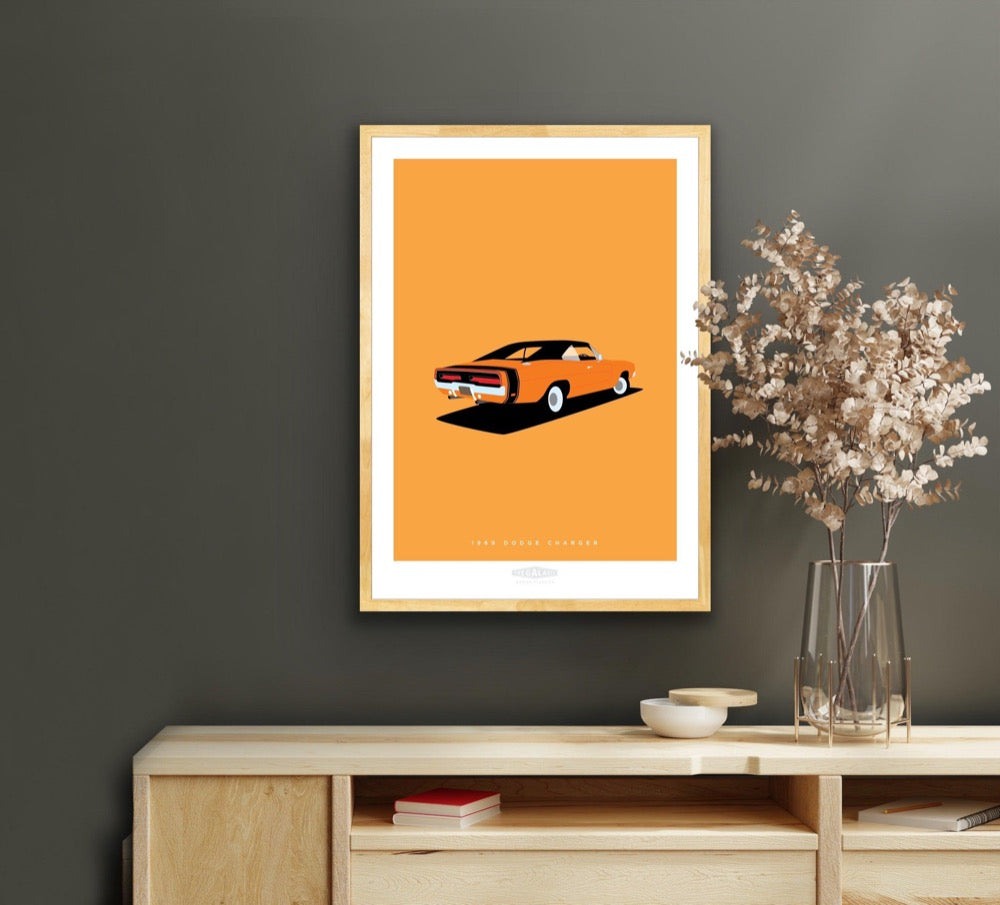 DODGE CHARGER 1969 Orange - The Galaxie Design Classics