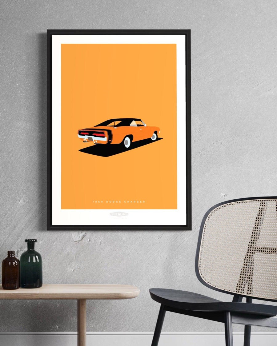 DODGE CHARGER 1969 Orange - The Galaxie Design Classics