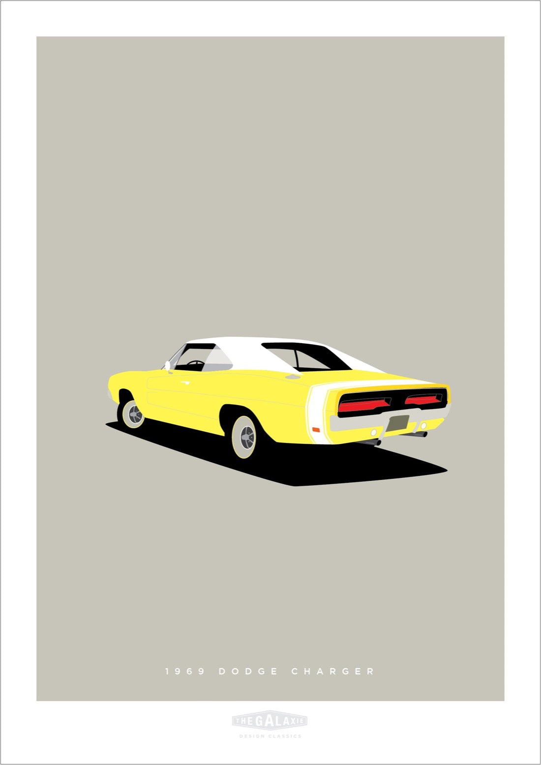 DODGE CHARGER 1969 Yellow - The Galaxie Design Classics