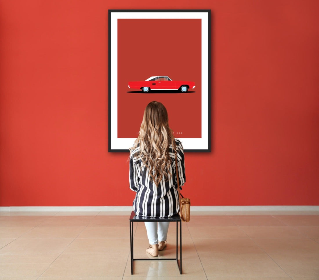 DODGE CORONET 500 1966 Red - The Galaxie Design Classics
