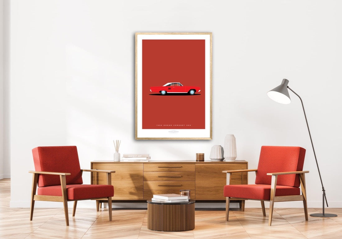 DODGE CORONET 500 1966 Red - The Galaxie Design Classics