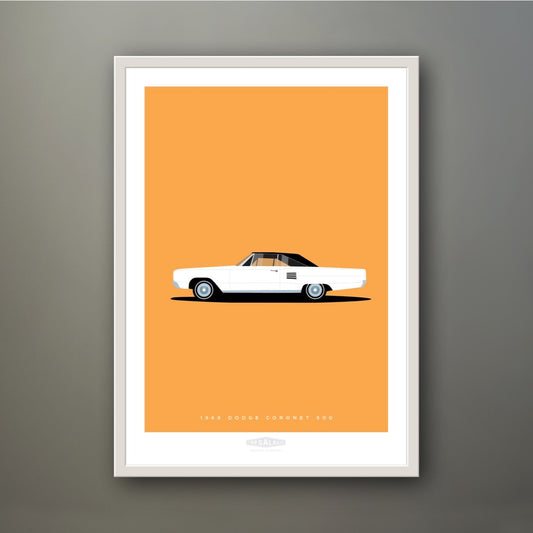 DODGE CORONET 500 1966 White - The Galaxie Design Classics