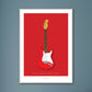 FENDER STRATOCASTER 1966 Red - The Galaxie Design Classics