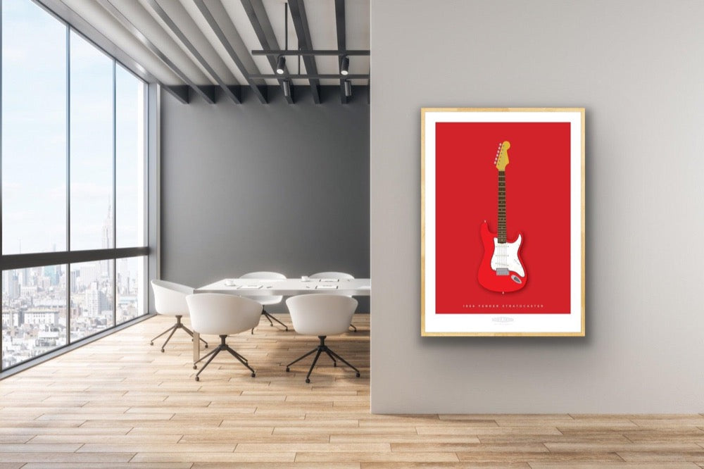 FENDER STRATOCASTER 1966 Red - The Galaxie Design Classics