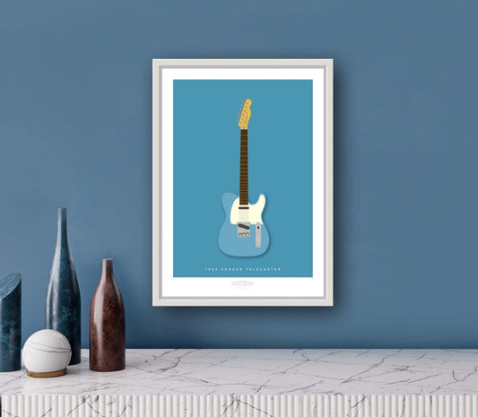 FENDER TELECASTER 1963 Blue 2 - The Galaxie Design Classics