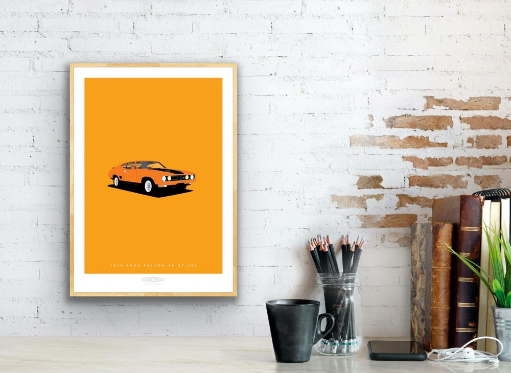 FORD FALCON XB GT 351 1975 Orange - The Galaxie Design Classics