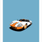 FORD GT40 1968 White - The Galaxie Design Classics