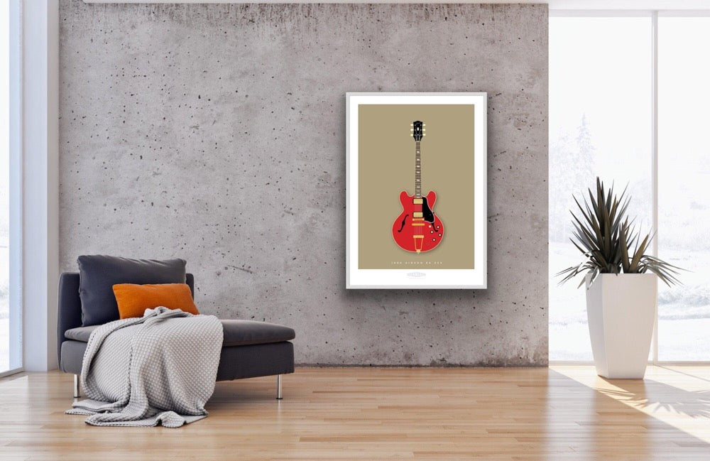 GIBSON ES 355 1966 Red - The Galaxie Design Classics
