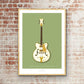 GRETSCH 1964 WHITE FALCON White - The Galaxie Design Classics guitar poster