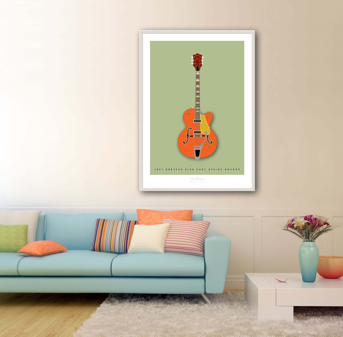 GRETSCH 6120 CHET ATKINS 1957 Orange - The Galaxie Design Classics