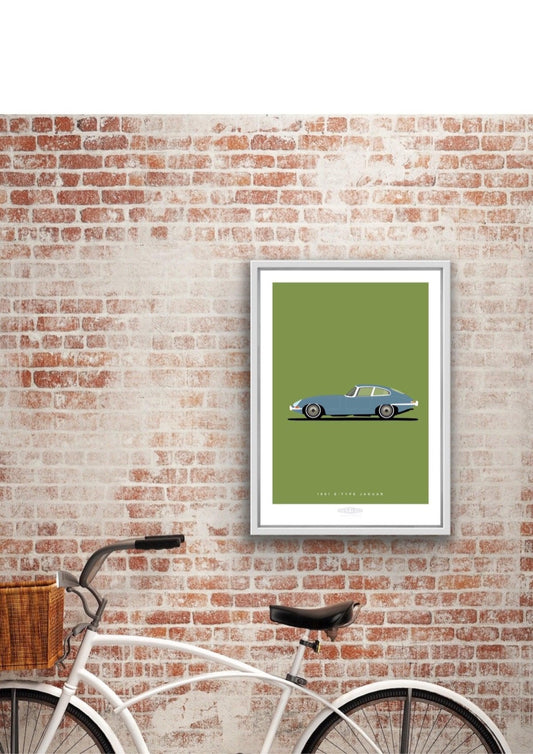 JAGUAR E-TYPE COUPE 1961 Blue - The Galaxie Design Classics