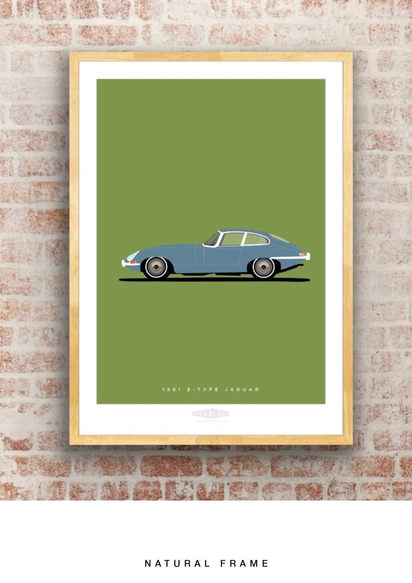 JAGUAR E-TYPE COUPE 1961 Blue - The Galaxie Design Classics