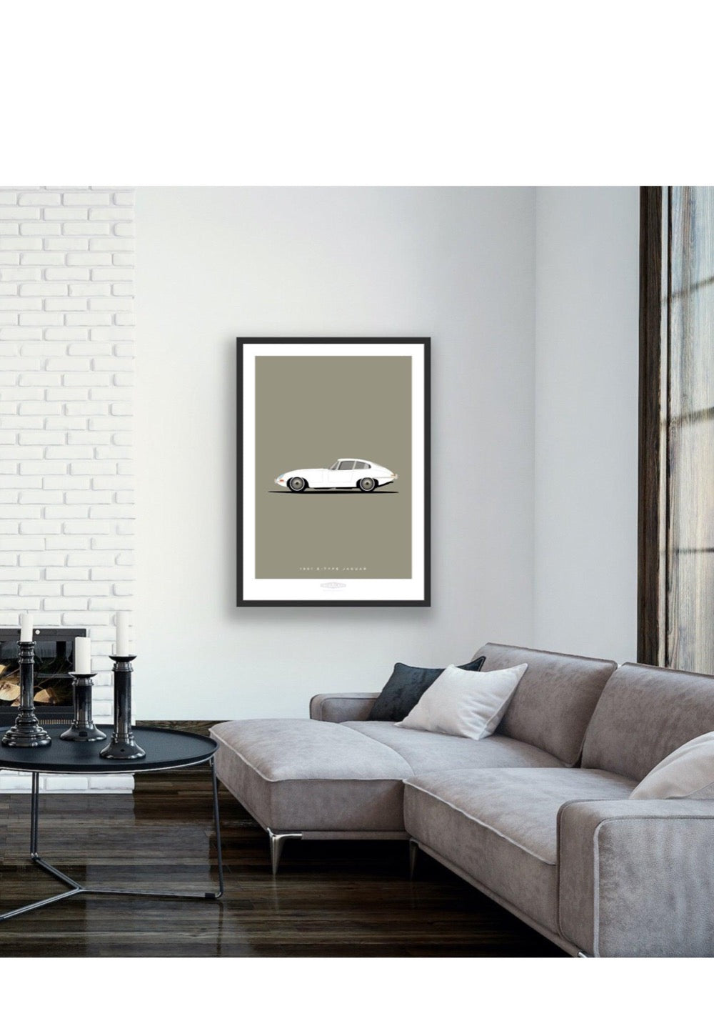 JAGUAR E-TYPE COUPE 1961 White - The Galaxie Design Classics