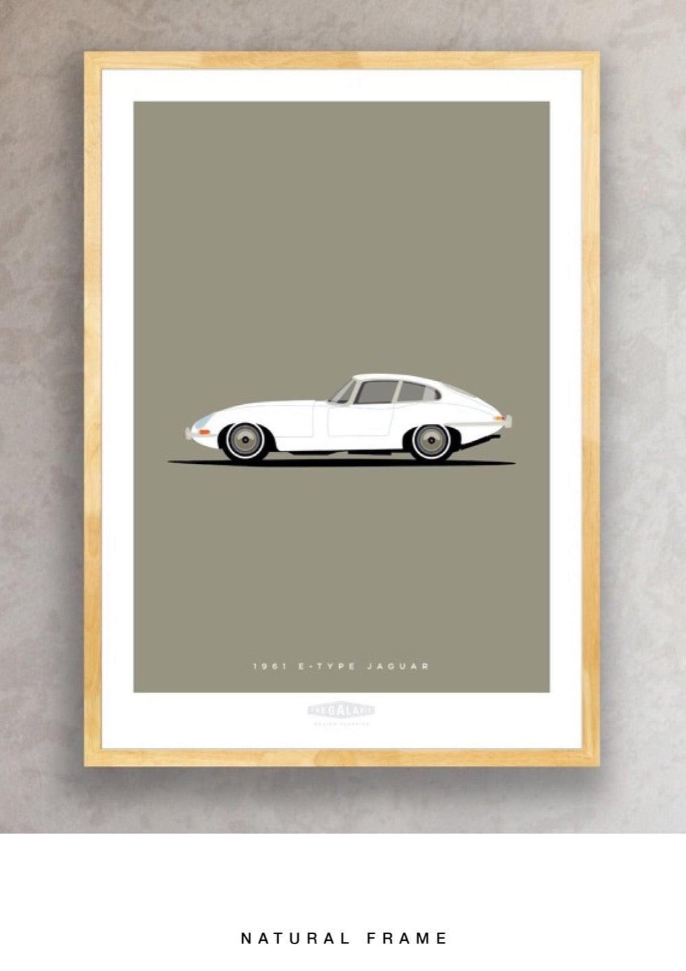 JAGUAR E-TYPE COUPE 1961 White - The Galaxie Design Classics