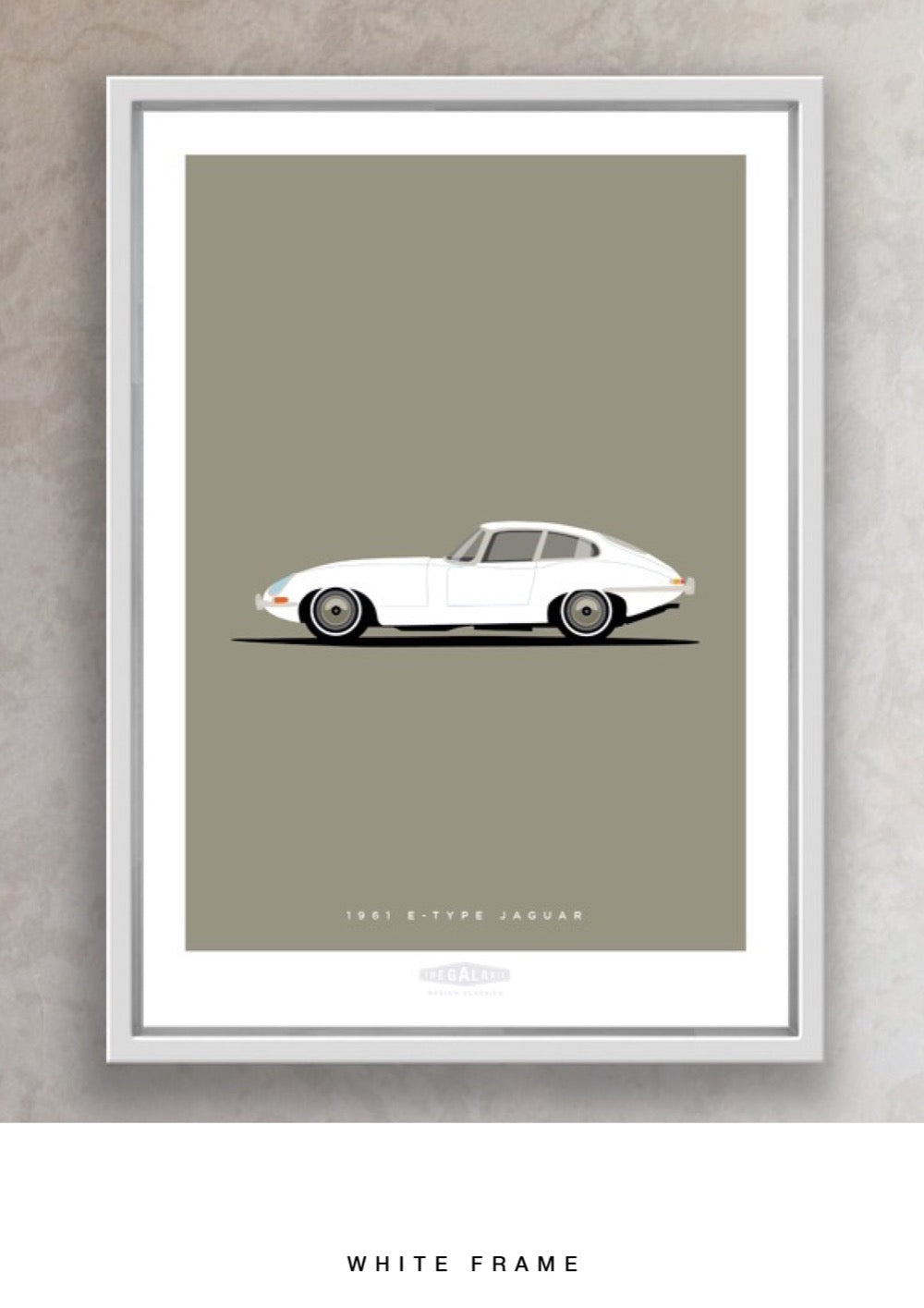 JAGUAR E-TYPE COUPE 1961 White - The Galaxie Design Classics