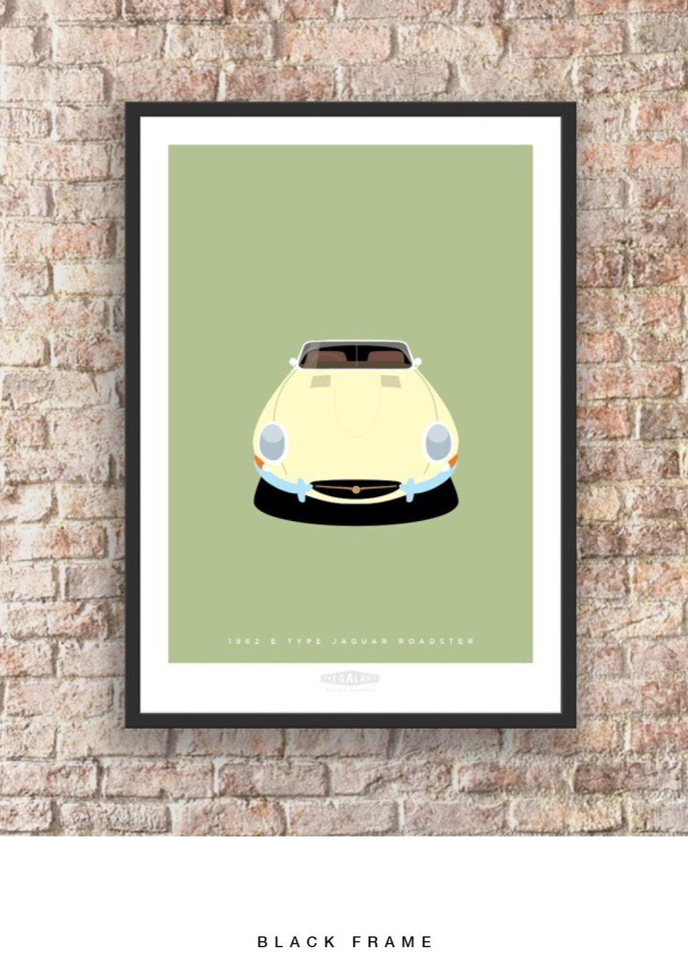 JAGUAR E TYPE ROADSTER 1962 Cream - The Galaxie Design Classics