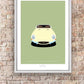 JAGUAR E TYPE ROADSTER 1962 Cream - The Galaxie Design Classics