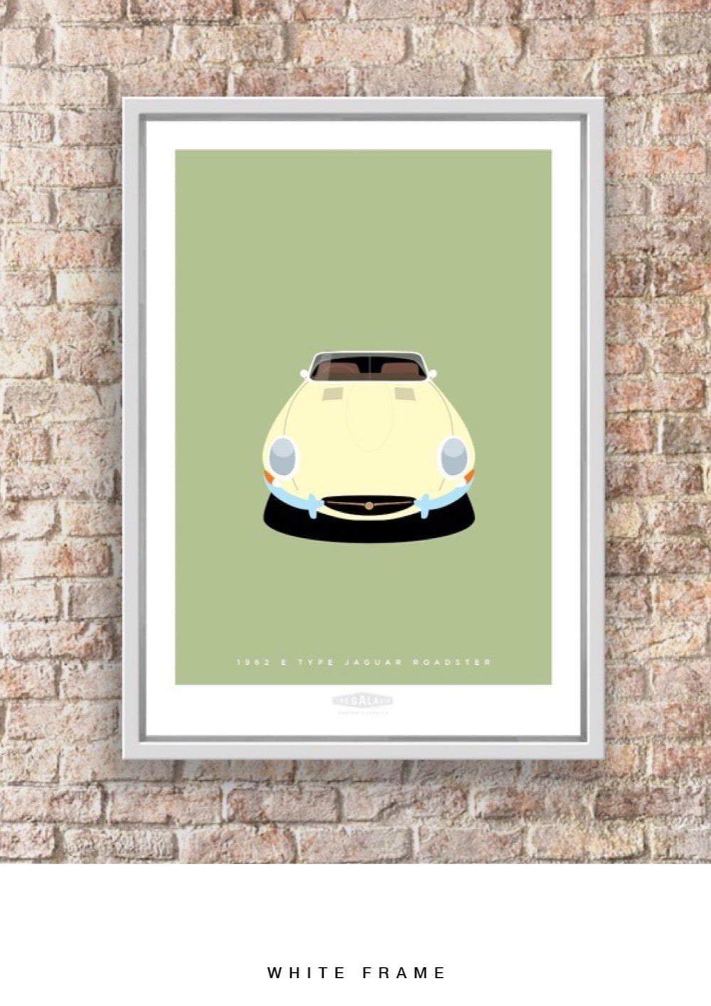 JAGUAR E TYPE ROADSTER 1962 Cream - The Galaxie Design Classics