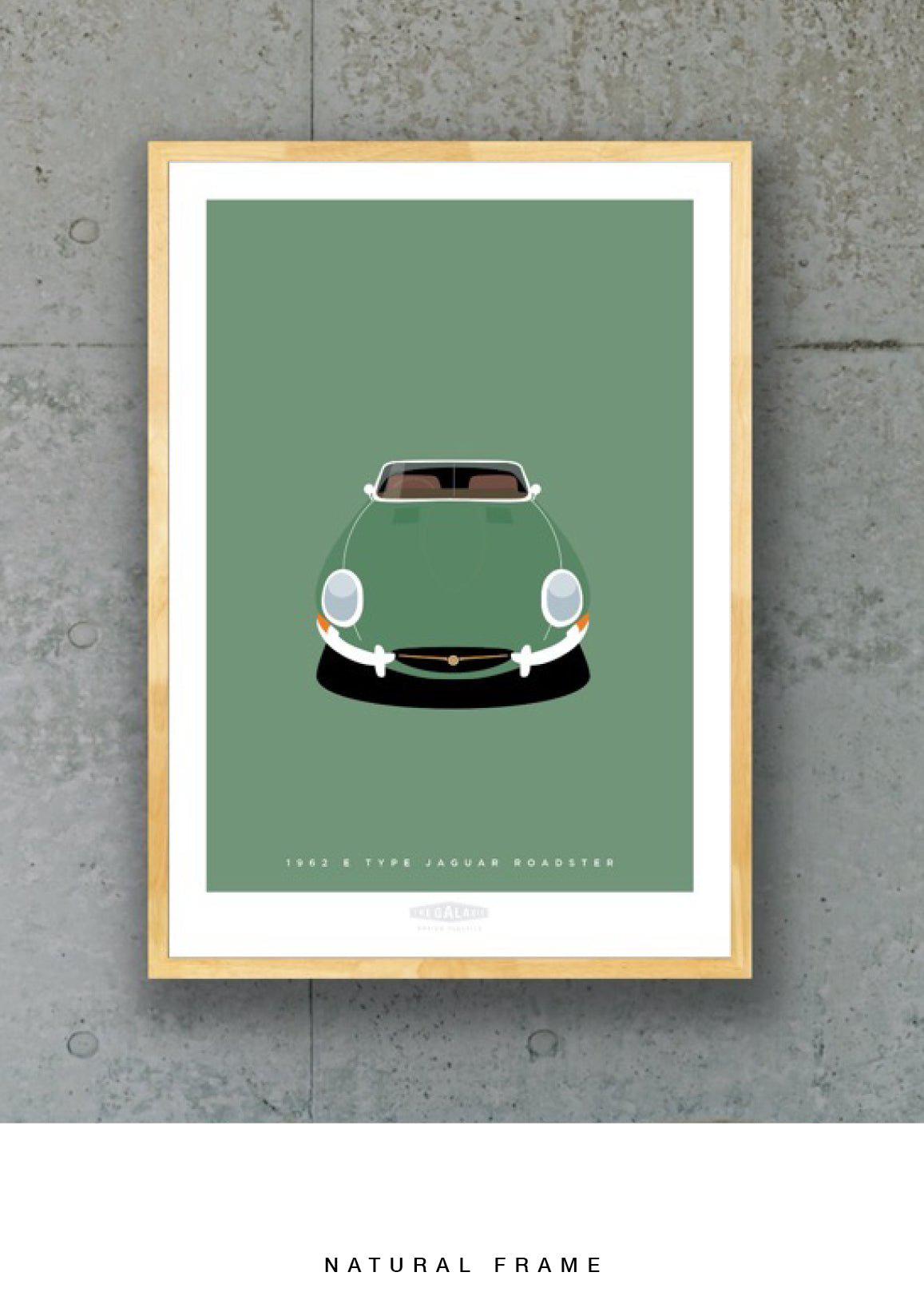 JAGUAR E TYPE ROADSTER 1962 Green - The Galaxie Design Classics