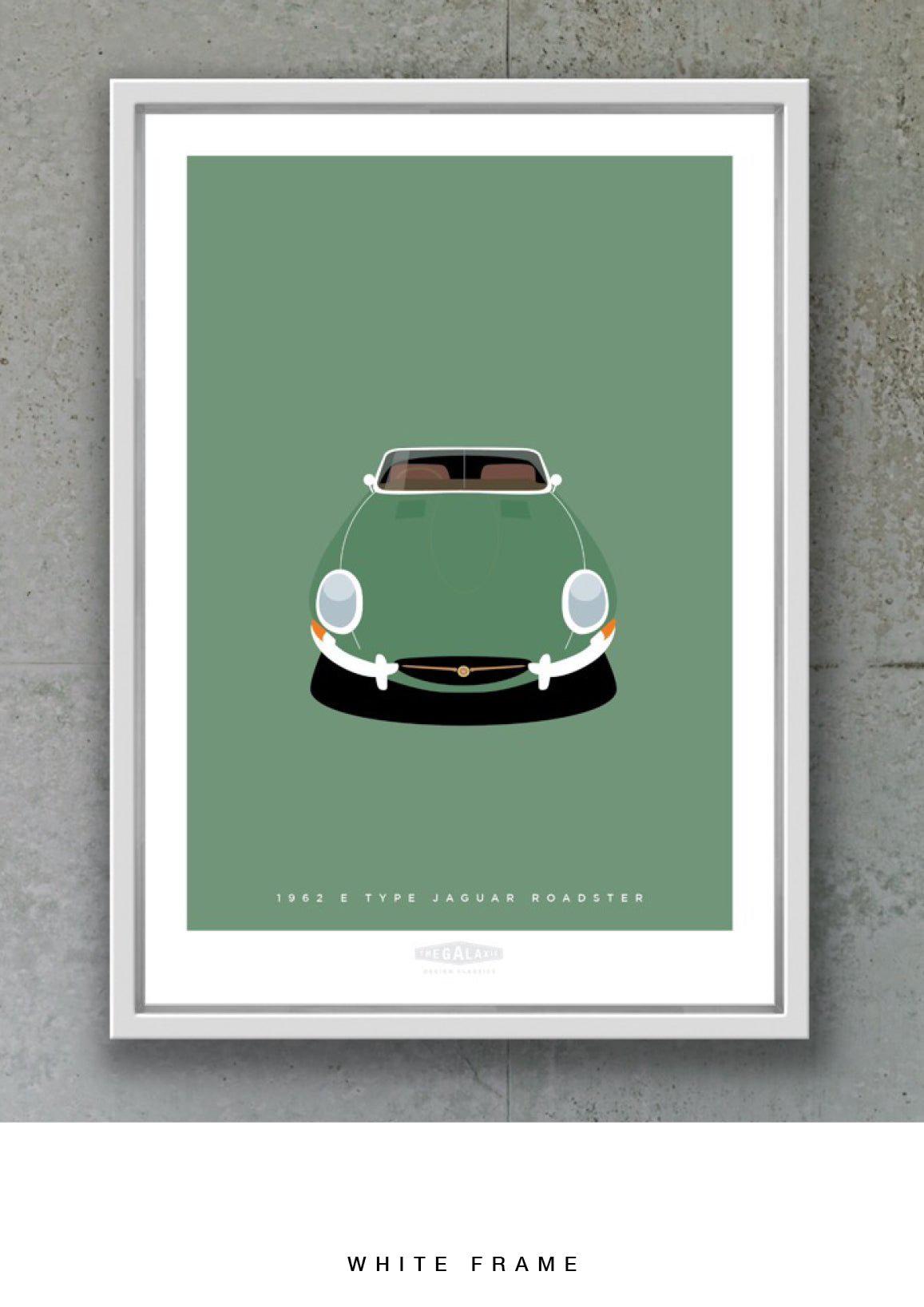 JAGUAR E TYPE ROADSTER 1962 Green - The Galaxie Design Classics