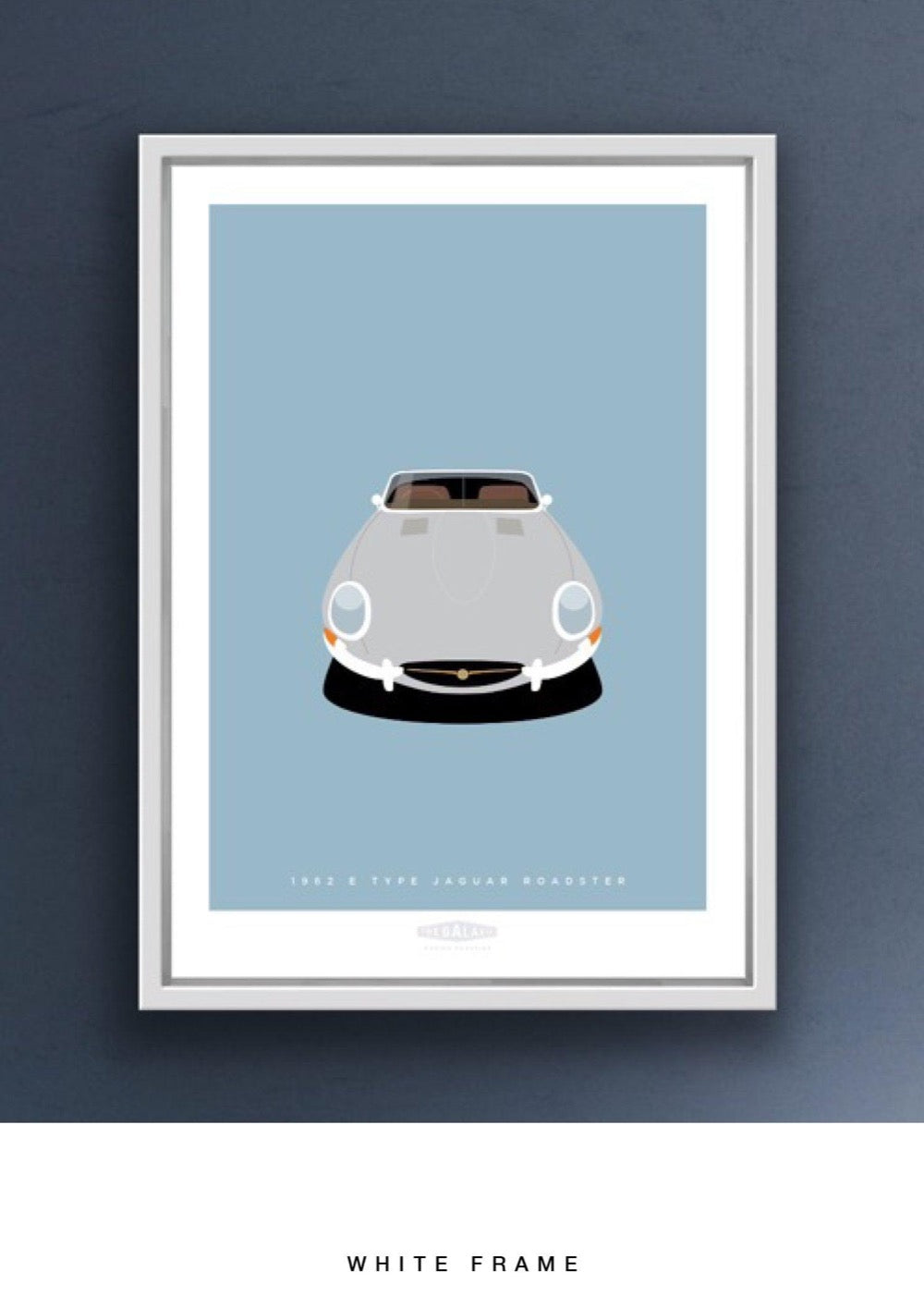JAGUAR E TYPE ROADSTER 1962 Silver - The Galaxie Design Classics