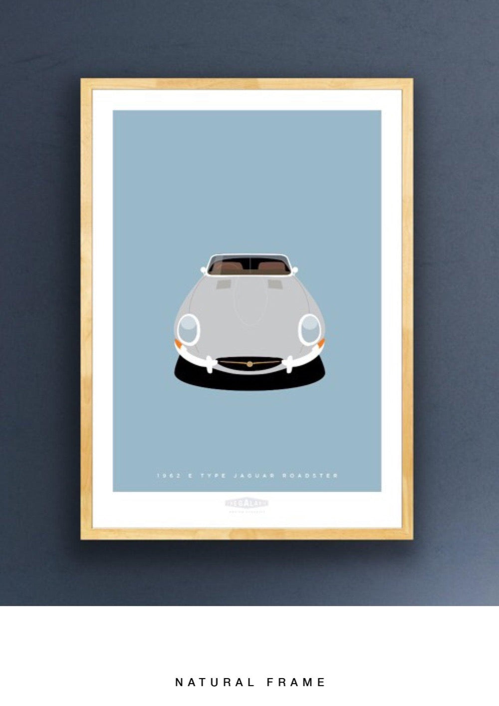 JAGUAR E TYPE ROADSTER 1962 Silver - The Galaxie Design Classics