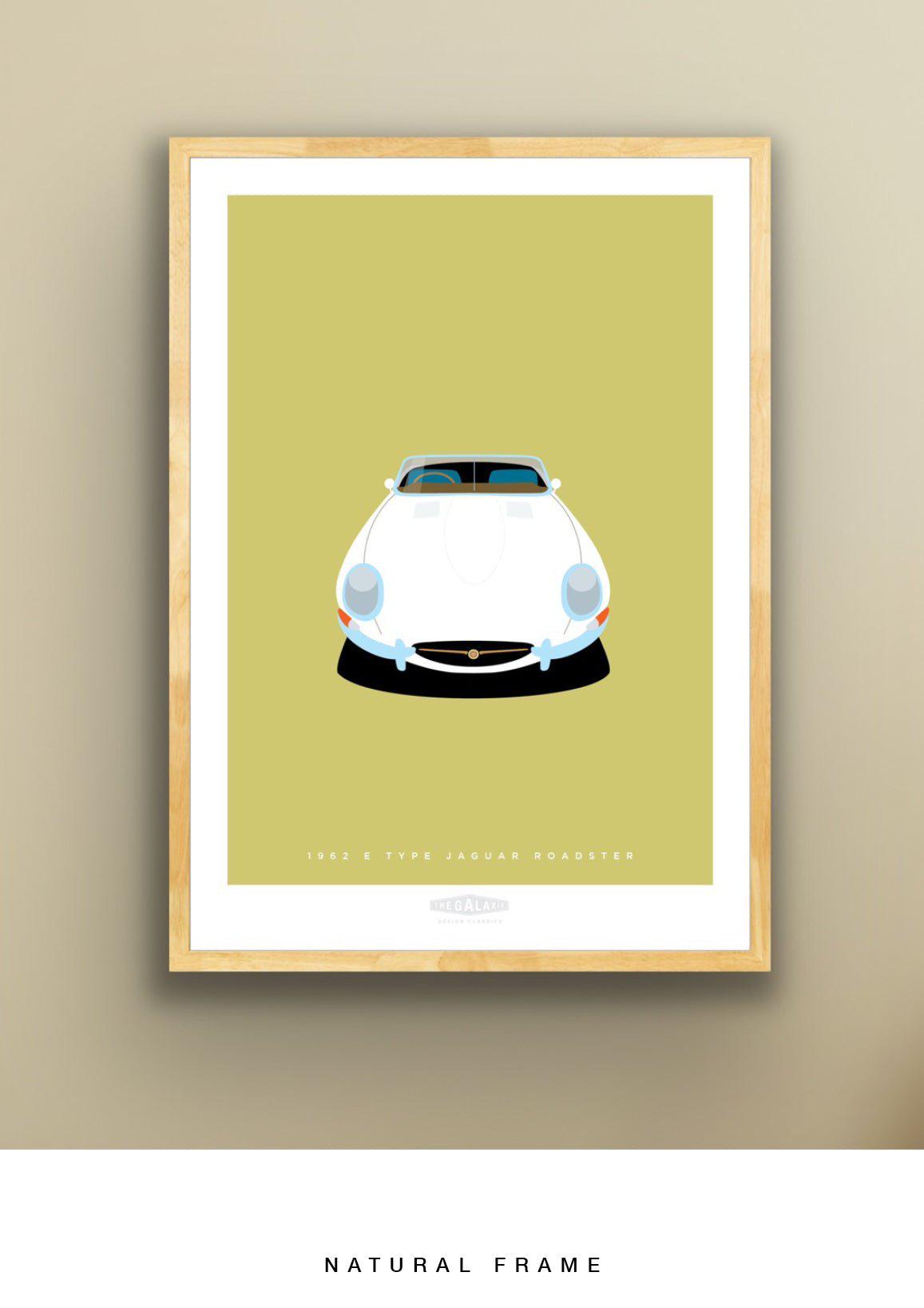 JAGUAR E TYPE ROADSTER 1962 White - The Galaxie Design Classics