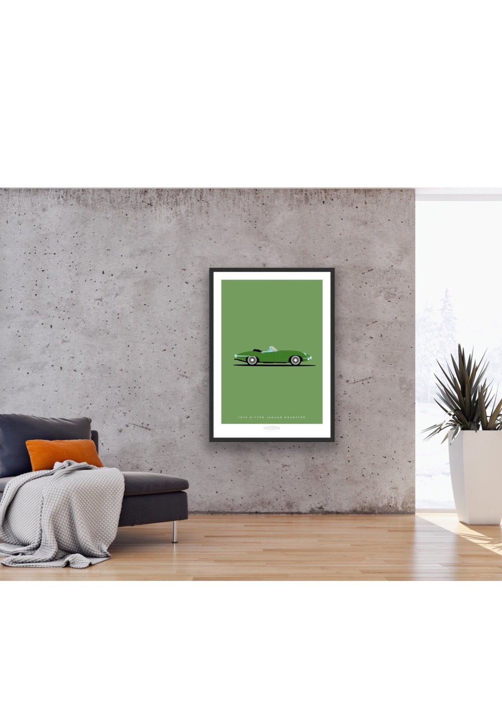 JAGUAR E-TYPE ROADSTER 1970 Green - The Galaxie Design Classics