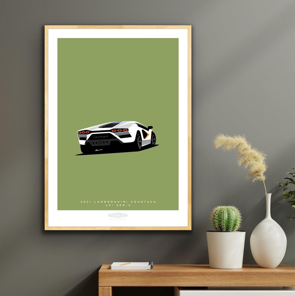 LAMBORGHINI COUNTACH LPI 800-4 2021 White - The Galaxie Design Classics