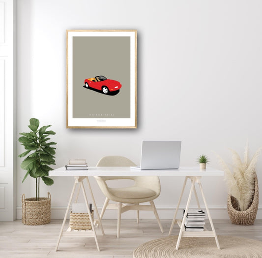 Mazda MX-5 NA 1989 Red - The Galaxie Design Classics