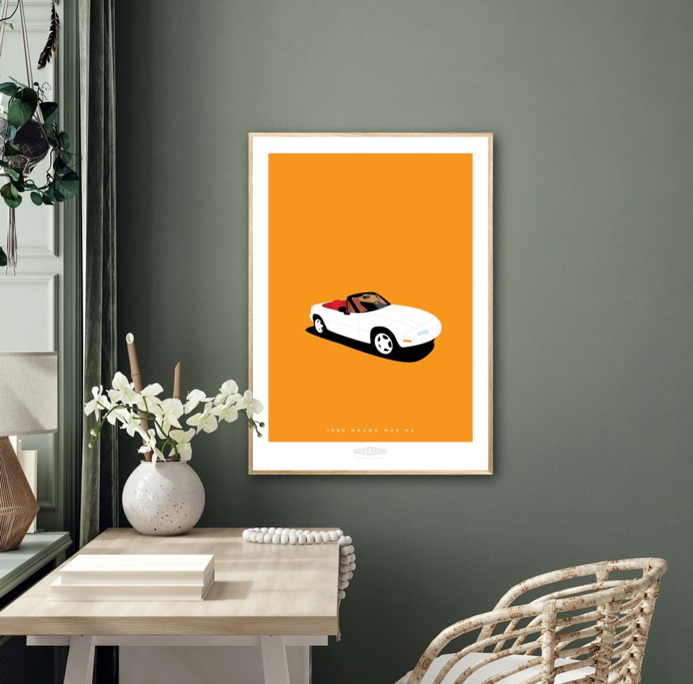 Mazda MX-5 NA 1989 White - The Galaxie Design Classics