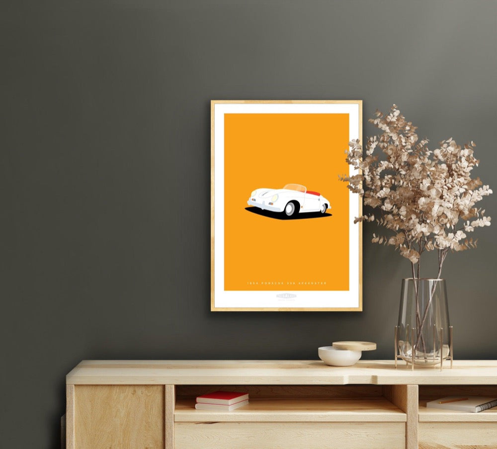 PORSCHE 356 SPEEDSTER 1956 White 2 - The Galaxie Design Classics