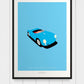 PORSCHE 550 SPYDER 1955 Blue - The Galaxie Design Classics