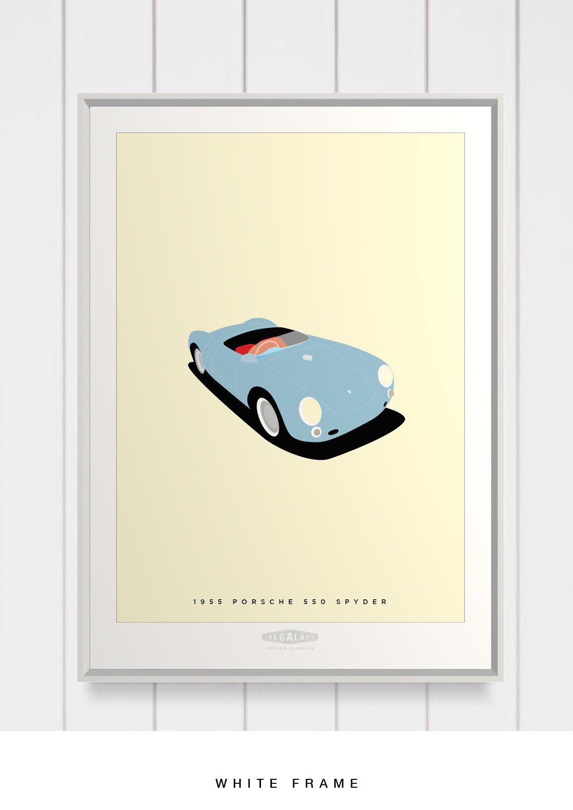 PORSCHE 550 SPYDER 1955 Blue 2 - The Galaxie Design Classics