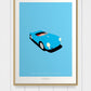 PORSCHE 550 SPYDER 1955 Blue - The Galaxie Design Classics