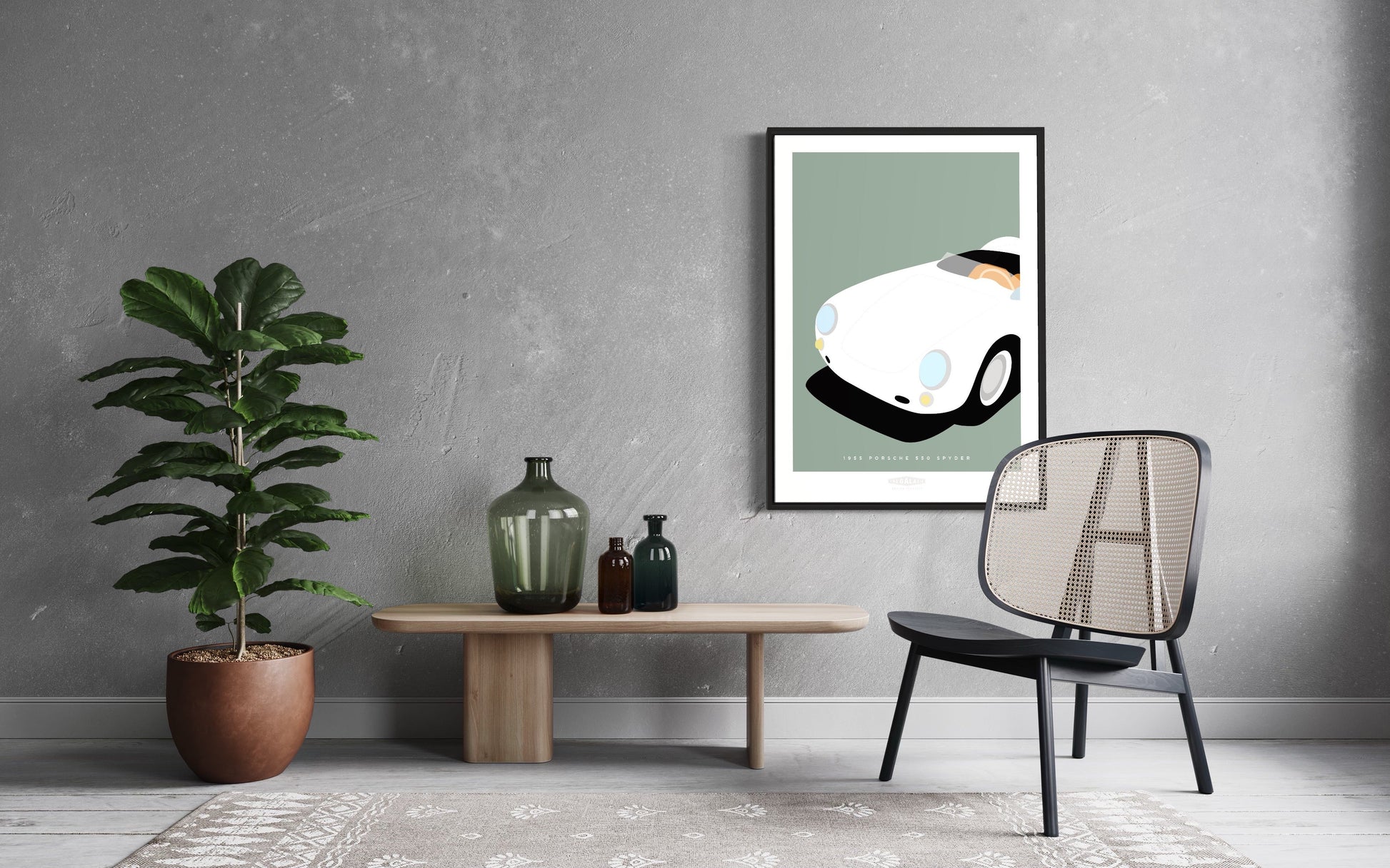 PORSCHE 550 SPYDER 1955 White 2 - The Galaxie Design Classics