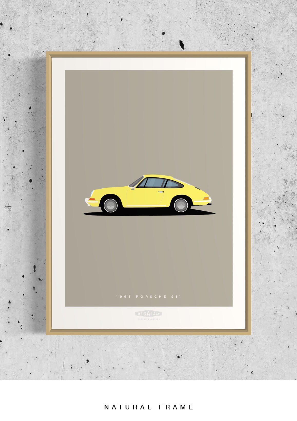PORSCHE 911 1963 Yellow - The Galaxie Design Classics