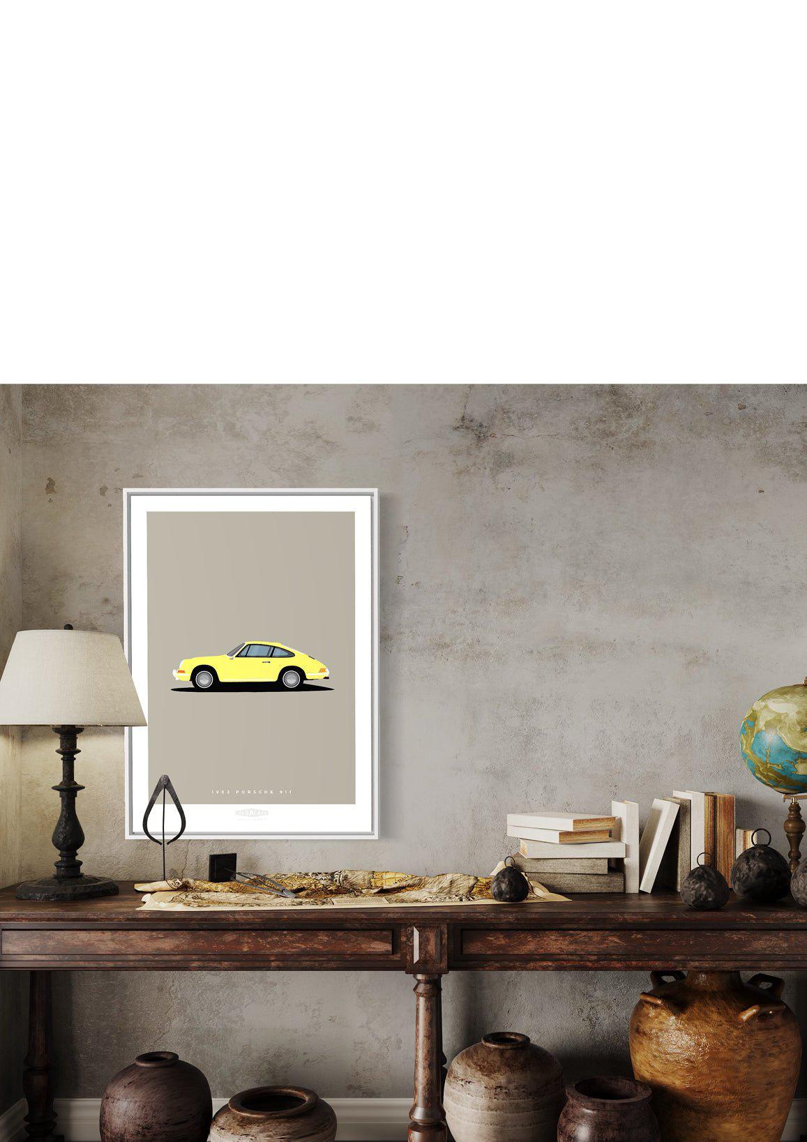 PORSCHE 911 1963 Yellow - The Galaxie Design Classics