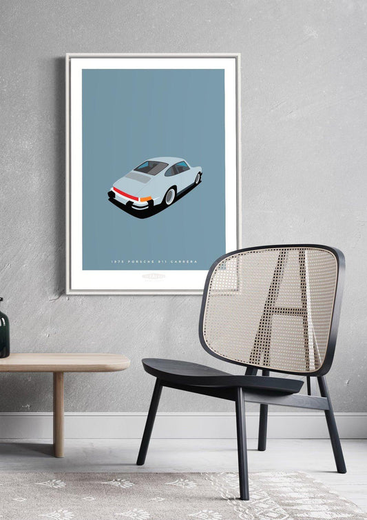 PORSCHE 911 CARRERA 1975 Grey - The Galaxie Design Classics