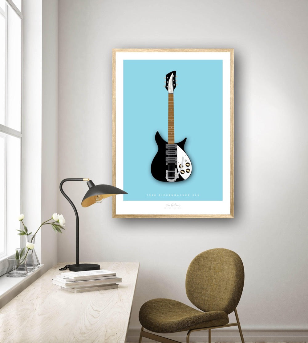 RICKENBACKER 325 1958 Black - The Galaxie Design Classics